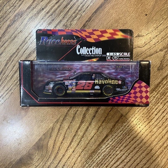 Ernie Irvan #28 Havoline Race Image 1/43 Die Cast With Trading Cards‎ - Picture 1 of 8